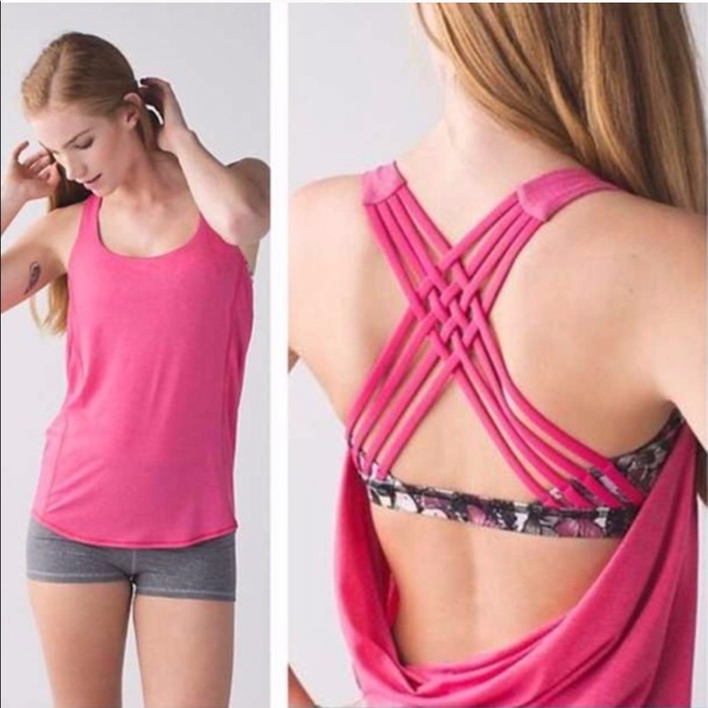 EUC Lululemon Free to be Wild Tank w/ Bra